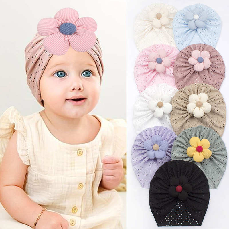 Ethnic Fashion India - Turban indien à fleurs 3D pour