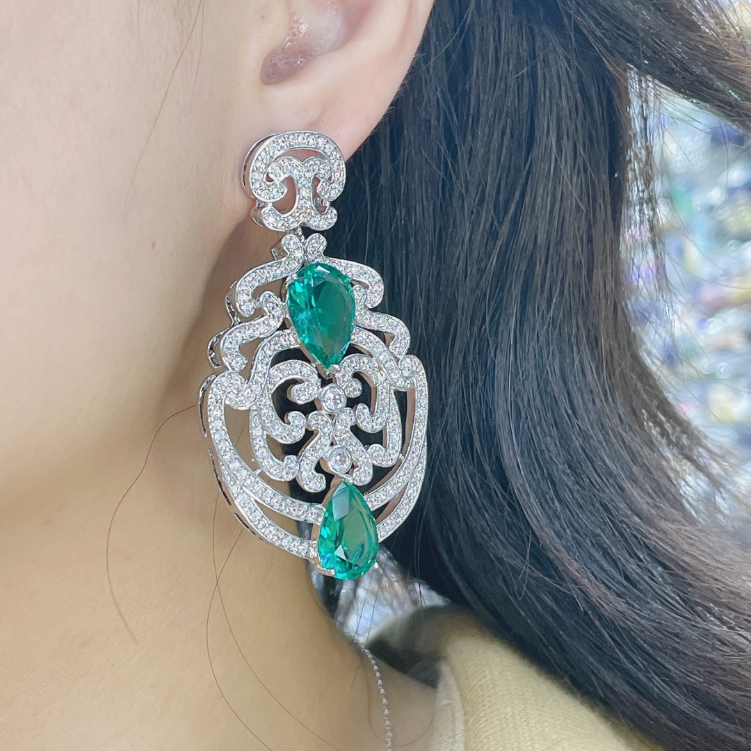 Ethnic Fashion India - Boucles d'oreilles géométriques pour femmes, bijoux