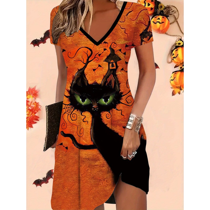 Imprimé Halloween avec motif t - Y2K Ethnic Fashion avis et prix