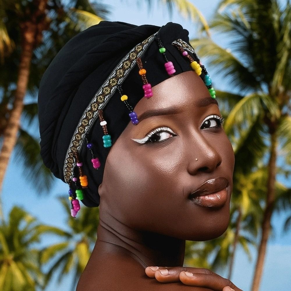 Foulard élastique perlé coloré - Ethnic Fashion India avis et prix